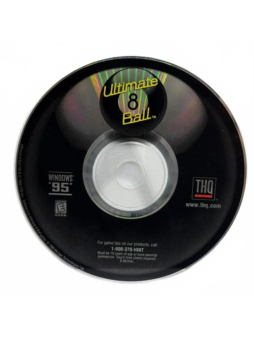 Ultimate 8 Ball (1999) THQ - PC CD-ROM Video Game ** Disc Only **